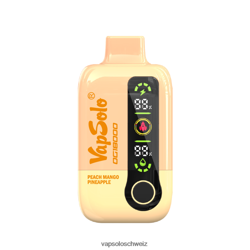 VapSolo Preis - VapSolo DG18000 Einweg-Vapor VB4B8X53 Pfirsich-Mango-Ananas