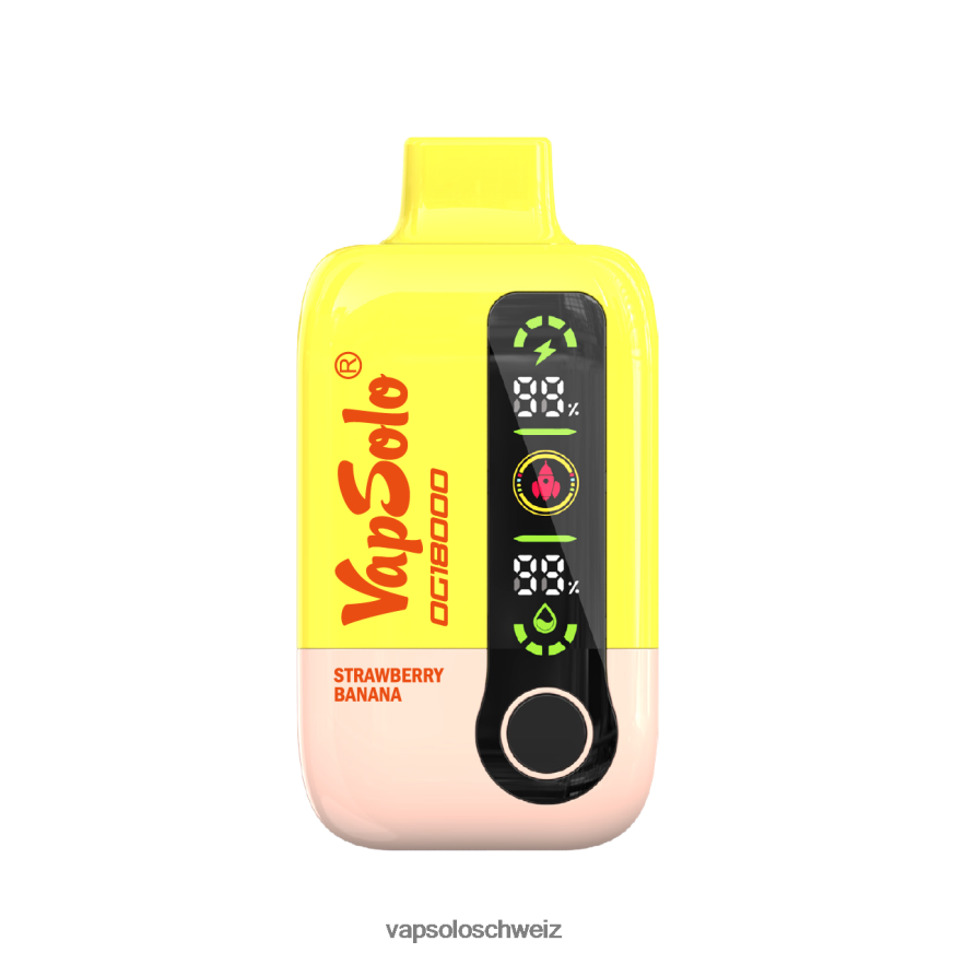 VapSolo Schweiz - VapSolo DG18000 Einweg-Vapor VB4B8X56 Erdbeerbanane